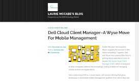 
							         Dell Cloud Client Manager–A Wyse Move For Mobile Management ...								  
							    