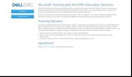 
							         Dell EMC Education Services								  
							    