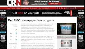 
							         Dell EMC revamps partner program - Servers & Storage - CRN Australia								  
							    