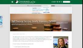 
							         Dell Financial Services Quietly Empowers Partners - ChannelE2E								  
							    