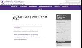 
							         Dell Kace Self-Service Portal FAQs - Information Technology Services ...								  
							    