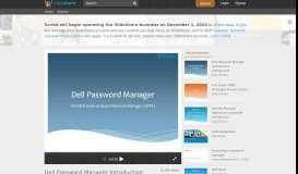 
							         Dell Password Manager Introduction - SlideShare								  
							    
