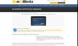 
							         Dell Premier | CPQ - Quoting Integration | QuoteWerks® | UK								  
							    