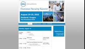 
							         Dell SecureWorks Customer Security Summit - Portland								  
							    