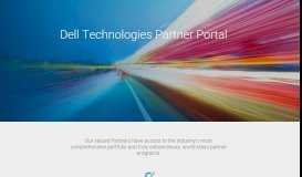 Dell Compellent Partner Portal Page