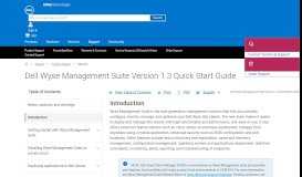 
							         Dell Wyse Management Suite Version 1.3 Quick Start Guide								  
							    