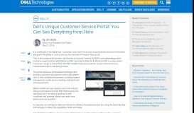 
							         Dell's Unique Customer Service Portal: You Can See Everything from ...								  
							    