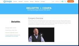 
							         Deloitte + Coupa Partnership | Effective Spend Management ...								  
							    