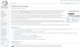 
							         Delphi Technologies - Wikipedia								  
							    