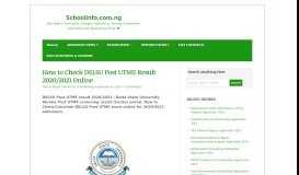 
							         DELSU Result Checker Portal | How To Check DELSU Results Online ...								  
							    