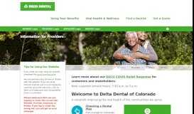 
							         Delta Dental of Colorado | A nonprofit working to improve the oral ...								  
							    