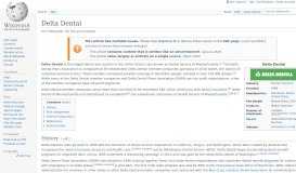 
							         Delta Dental - Wikipedia								  
							    