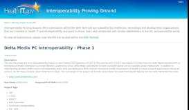 
							         Delta Medix PC Interoperability - Phase 1 | Interoperability Proving ...								  
							    