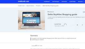 
							         Delta SkyMiles Shopping guide - CreditCards.com								  
							    