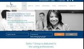 
							         Delta-T Group | Social Work, Education, & Behavioral Staffing								  
							    