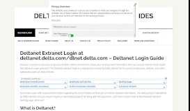 
							         Deltanet Login - Deltanet Extranet Login at Deltanet.Delta.com ...								  
							    