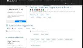 
							         Deltek timesheet login aecom Results For Websites Listing								  
							    