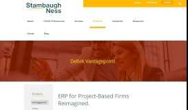 
							         Deltek Vantagepoint, Professional Services Automation | Stambaugh ...								  
							    
