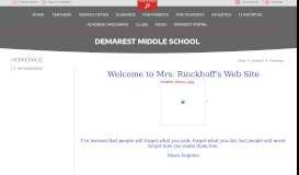 
							         Demarest Middle School - Demarest School District								  
							    