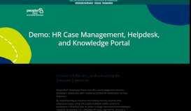 
							         Demo: HR Case Management, Helpdesk, and Knowledgebase ...								  
							    