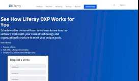 
							         Demo | Liferay Digital Experience Platform (DXP)								  
							    