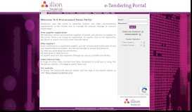 
							         Demo Portal 2 - Current Miscellaneous Equipment Tenders - TenderLink								  
							    