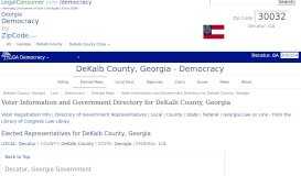 
							         Democracy By Zip Code: DeKalb County, Georgia Voter Registration ...								  
							    
