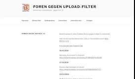 
							         Demos gegen Artikel 13 - Foren gegen Upload-Filter								  
							    