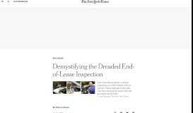 
							         Demystifying the Dreaded End-of-Lease Inspection - The New ...								  
							    