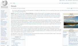 
							         Denali - Wikipedia								  
							    