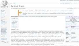 
							         Denbigh School - Wikipedia								  
							    