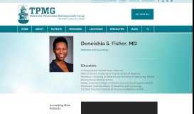 
							         Deneishia S. Fisher, MD - Tidewater Physicians Multispecialty Group								  
							    