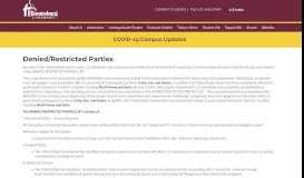 
							         Denied/Restricted Parties | intranet.bloomu.edu								  
							    