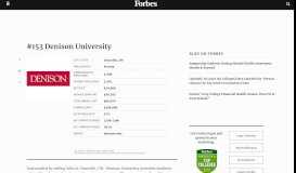 
							         Denison University - Forbes								  
							    