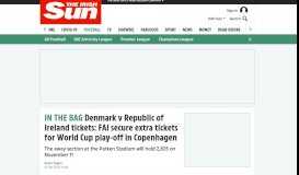 
							         Denmark v Republic of Ireland tickets: FAI secure extra tickets for ...								  
							    