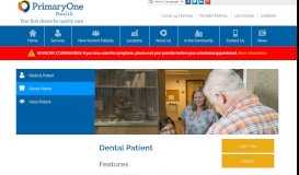 
							         Dental Patient - PrimaryOne Health								  
							    
