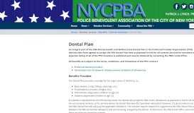 
							         Dental Plan - NYC PBA								  
							    