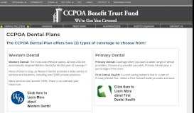 
							         Dental Plans - CCPOA Benefit Trust Fund								  
							    