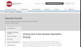 
							         Dental Portal - Commonwealth Care Alliance								  
							    