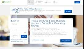 
							         DentalFirst Financing - Manage your account - Comenity								  
							    