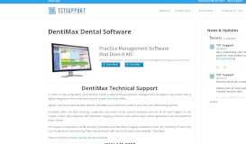 
							         DentiMax Dental Software Support - TST Support								  
							    