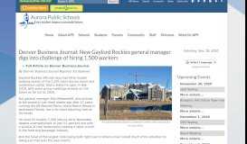
							         Denver Business Journal: New Gaylord Rockies general manager ...								  
							    