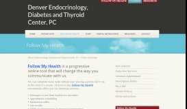 
							         Denver Endocrinology, Diabetes and Thyroid Center, PC » Follow My ...								  
							    