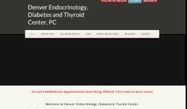 
							         Denver Endocrinology, Diabetes and Thyroid Center, PC								  
							    