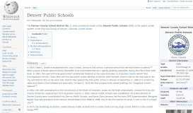 
							         Denver Public Schools - Wikipedia								  
							    