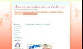 
							         Department Important Websites - Haryana Education Activity								  
							    