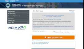 
							         Department of Administrative Services - Job Openings								  
							    