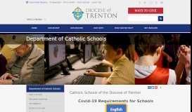 
							         Department of Catholic Schools - Diocese of Trenton - Lawrenceville, NJ								  
							    