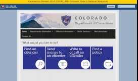 
							         Department of Corrections | - Colorado.gov								  
							    