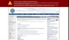 
							         Department of Defense Websites - Defense.gov								  
							    